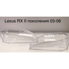 Стекло фары Lexus RX II 03-08, левое и правое
